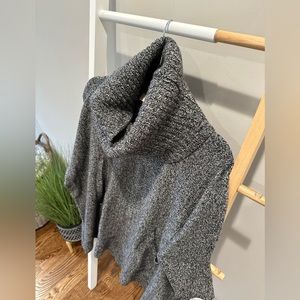 Michael Kors Cozy Poncho with detachable turtleneck